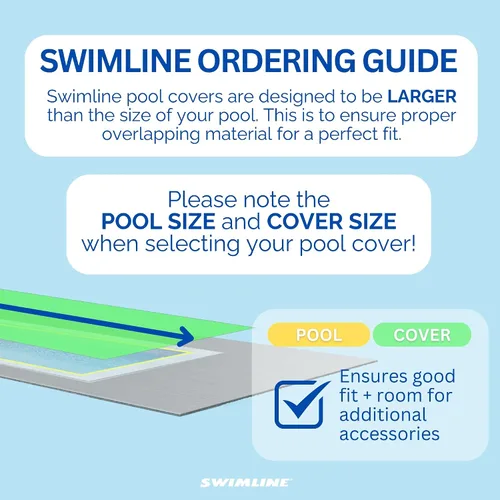 Miniatura 5 de Swimline Hydrotools Supreme Guard - Cubierta de invierno de 23 x 41 pies, de color verde/negro y con fundas para tubos de agua, para piscinas