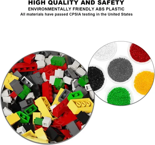 Miniatura 5 de 300 piezas de bloques de construcción clásicos, bloques a granel verdes, compatibles con Lego y piezas de las principales marcas, juguetes