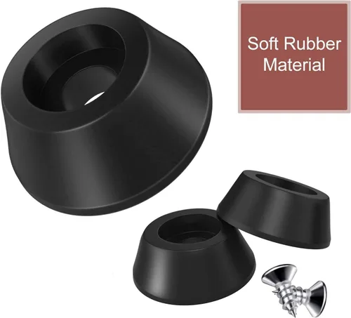Miniatura 4 de 20 patas de goma suaves para tabla de cortar con tornillos de acero inoxidable, 0.28 x 0.59 (HD), suaves, antideslizantes, no dejan marcas