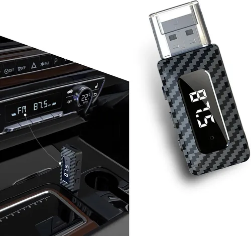 Receptor Bluetooth USB para automóvil, adaptador de audio inalámbrico Bluetooth 5.3, fuente de alimentación USB, adaptador de conector auxiliar de