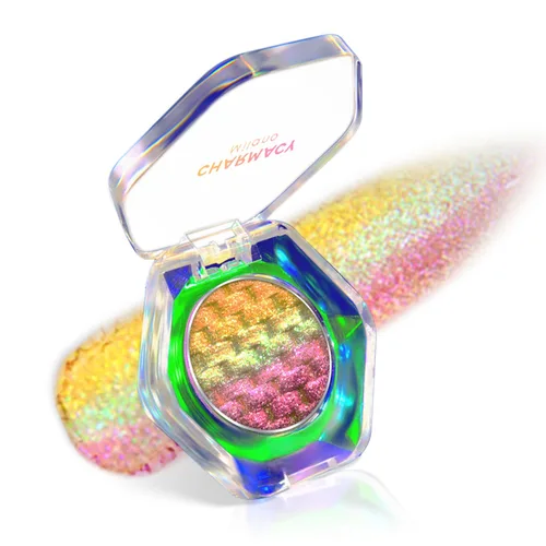 Miniatura 19 de CHARMACY Sombra de ojos multicromática con purpurina, sombra de ojos brillante con pigmentación intensa, sombra de ojos con acabado duocromático