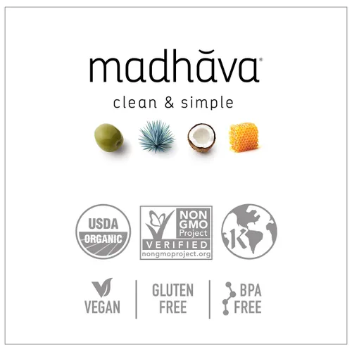Miniatura 6 de MADHAVA Agave ligero orgánico Néctar de agave azul orgánico 100% puro Edulcorante natural, alternativa al azúcar Vegano Orgánico Sin OMG