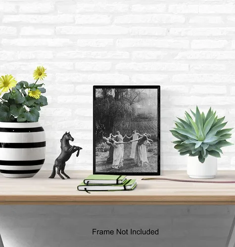 Miniatura 5 de Arte y decoración de pared pagana y brujería - GRANDE 11x14 - Aquelarre de brujas - Decoración de pared wiccana y Wicca - Regalo para fanáticos
