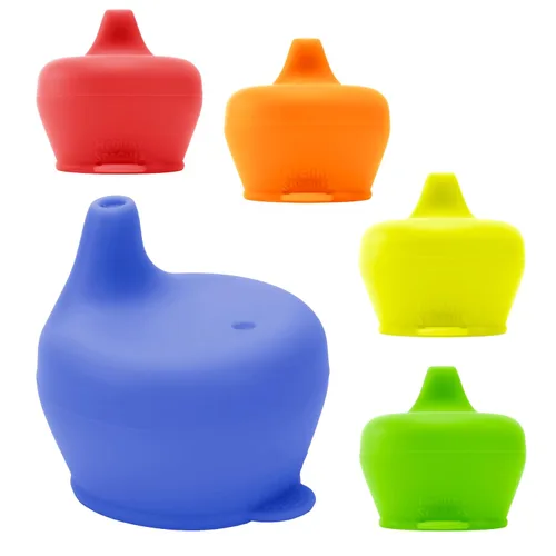 Miniatura 9 de Healthy Sprouts Tapas de silicona para tazas – A prueba de derrames, se adapta a cualquier taza, sin BPA, duraderas y suaves para bebés y niños