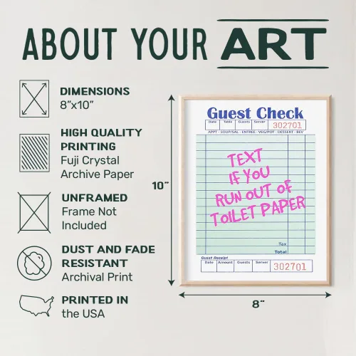 Miniatura 3 de Arte de pared de baño divertido para mujeres - Arte de pared de inodoro preppy, decoración estética Y2K, linda decoración divertida de baño