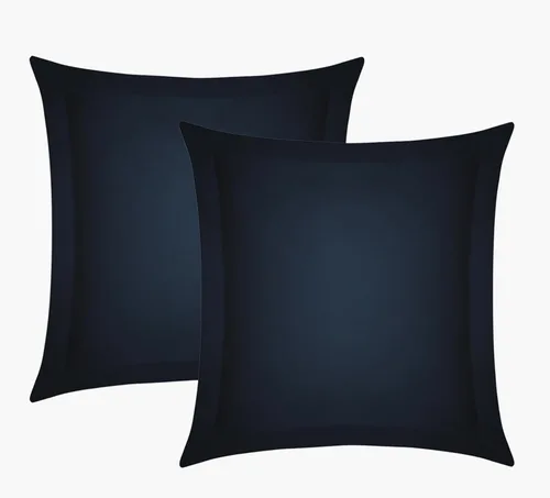 Juego de 2 fundas europeas 100 % de eucalipto lyocell Tencel (26 x 26), enfriamiento natural, fibra Tencel Lyocell certificada, súper suave, sedosa,
