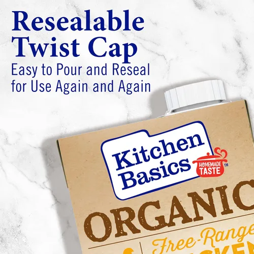 Miniatura 4 de Kitchen Basics Caldo de Pollo Orgánico de Corral Libre, Caja de 32 oz