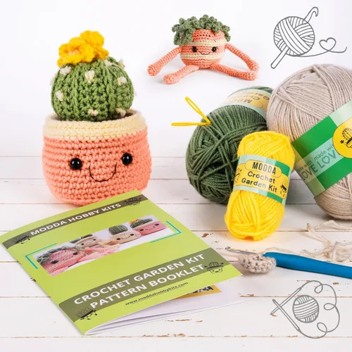 Miniatura 8 de MODDA Kit de ganchillo para principiantes, kit de inicio de ganchillo para principiantes con tutoriales en video fáciles de seguir, kits