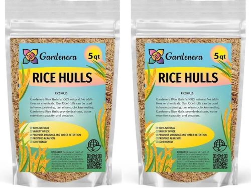 Miniatura 8 de Gardenera Cascos de arroz orgánico – Mejora la textura del suelo y la retención de nutrientes – Lo mejor para plantas de casa y ropa de cama
