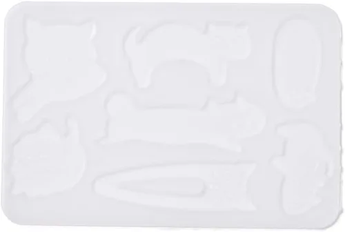 Miniatura 5 de 1 pinza para el cabello, molde de silicona, forma de barra rectangular en forma de lágrima, clip de resina, molde de fundición para hacer pasadores