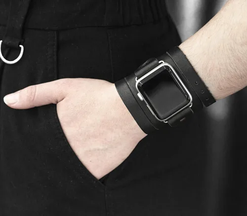 Miniatura 4 de boho Leather multi wrap band compatible with Apple watch 38mm 40mm 41mm 42mm 44mm 45mm 46mm 49mm, Handmade UA 1860
