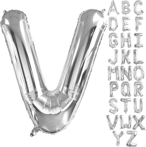 Miniatura 19 de Lovoir Globos grandes de 40 pulgadas con la letra G de color plateado de gran tamaño, globo de helio de aluminio de Mylar para fiesta de cumpleaños