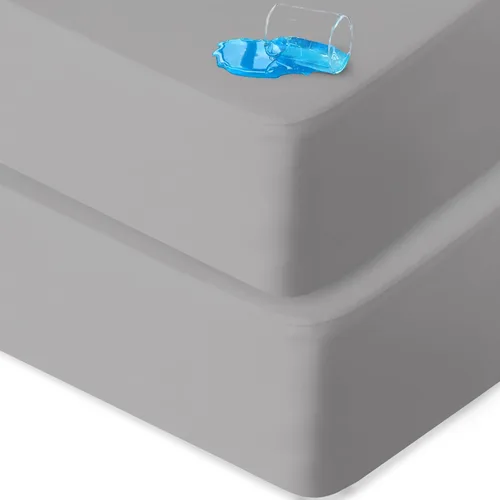 Miniatura 9 de Protector de colchón King impermeable, silencioso y de cobertura suave, funda de colchón tamaño King con sábanas ajustadas de bolsillo profundo