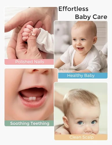 Miniatura 8 de Momcozy Elite - Kit esencial para baby shower y registro para el cuidado de la salud y la limpieza, lima eléctrica de uñas y aspirador nasal