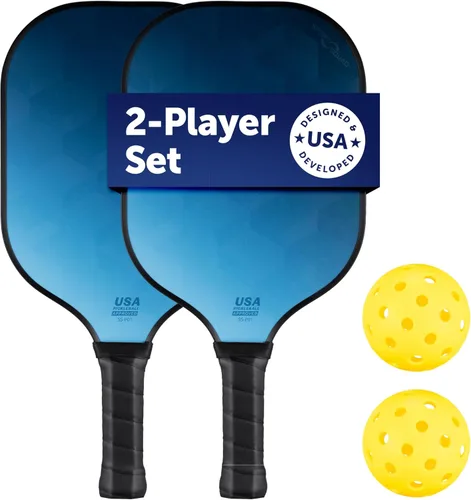Miniatura 16 de Sport Squad Pickleball Paddles Set of 2 and Single Paddles - Lightweight, Durable & High-Performance Playability - Enhanced Grip & Power - USA Set