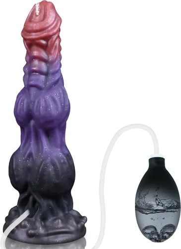 Consolador monstruo de 24,4 centímetros Fantasía con eyección Consolador con 2 grandes nudos, consoladores de dragón y caballo, juguetes con nudos y