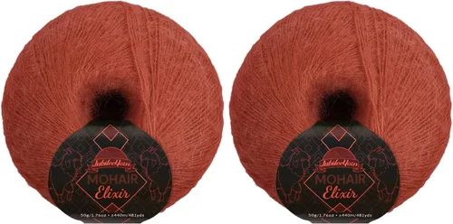 Miniatura 34 de JubileeYarn Mohair Elixir Yarn - 50g/Skein Baby Wool Blend - Cosmopolitan - 1 Skein