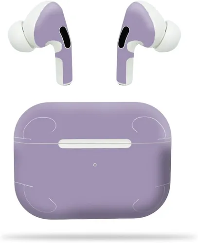 Miniatura 3 de MightySkins - Compatible con Apple Airpods Pro, color azul claro, protectora, duradera y única, fácil de aplicar, quitar y cambiar