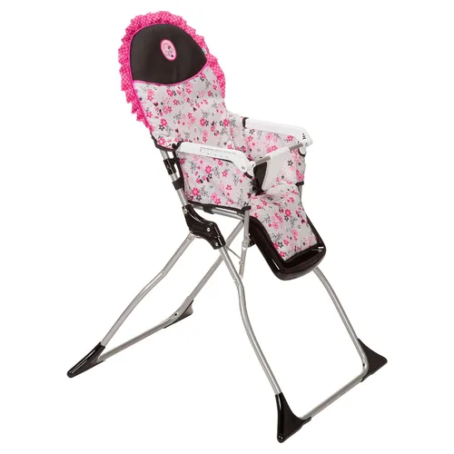 Miniatura 6 de Disney Baby Minnie Mouse - Trona plegable para bebé, silla alta plegable simple con bandeja de 3 posiciones, Garden Delight