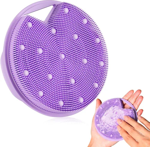 Miniatura 8 de Depurador corporal de silicona resistente para drenaje linfático, cepillo linfático para ducha, infusión de zinc, con cerdas rígidas y suaves