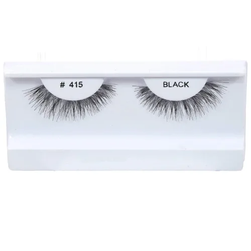 Miniatura 37 de 100 pares de pestañas postizas 100% cabello humano negro natural #747S Negro-747S