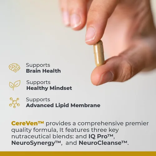 Miniatura 4 de Premier Research Labs CereVen - Suplemento cerebral herbario para memoria y concentración con Rhodiola Rosea, suplemento de Rhodiola Rosea