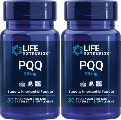 Miniatura 10 de Life Extension PQQ, pirroloquinolina quinona, 20 mg, promueve el crecimiento de nuevas mitocondrias, sin gluten, sin transgénicos, vegetariano, 1
