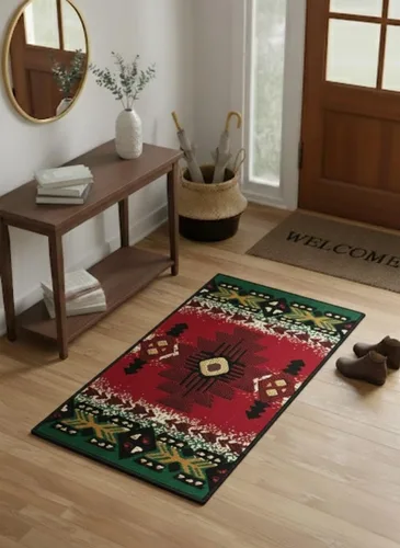 Miniatura 81 de YHSF South West - alfombra estilo nativo americano del suroeste C318 - fácil de limpiar, gruesa, suave, duradera, alfombra inspirada en tribus