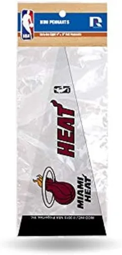 Rico Industries NBA - Juego de mini banderines de fieltro de 4 x 9 pulgadas (incluye 8 piezas)