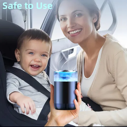 Miniatura 7 de Difusor inteligente para automóvil con paquetes de aceite fragante, difusor de aroma con luz colorida, ambientador de aire para automóvil