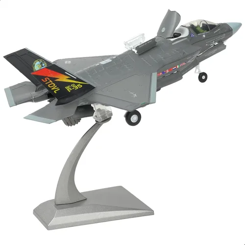 Miniatura 13 de NUOTIE 1/72 F-35A Lighting II Avión de combate Modelo de avión de combate Fuerza Aérea de los Estados Unidos AF-01 avión fundido a presión