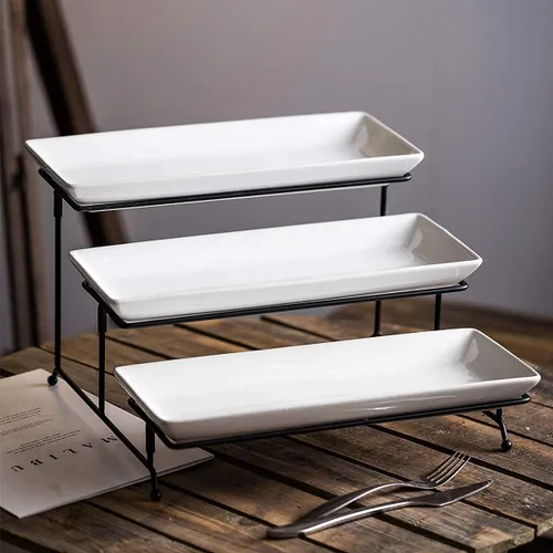Miniatura 8 de Tazas de café expreso con platillos y soporte de metal, juego de 6 tazas de capuchino de 4 onzas, taza de té para fiesta de té, color blanco