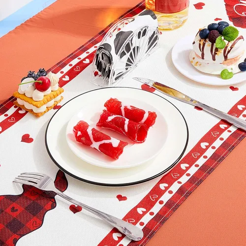 Miniatura 4 de Suclain 24 servilleteros de plástico con diseño de abanico de pañuelos, organizador independiente con forma de soporte de papel para cocina