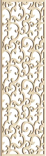 Miniatura 126 de Wheatland Paneles de pared decorativos de madera con calado, 9 3/8 pulgadas de ancho x 24 3/8 pulgadas de alto x 1/4 de alto, nogal