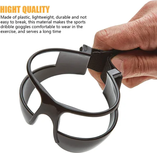 Miniatura 4 de 10 gafas de baloncesto para driblar, especificaciones de regate, ayuda profesional de entrenamiento de baloncesto, correa elástica ajustable, gafas