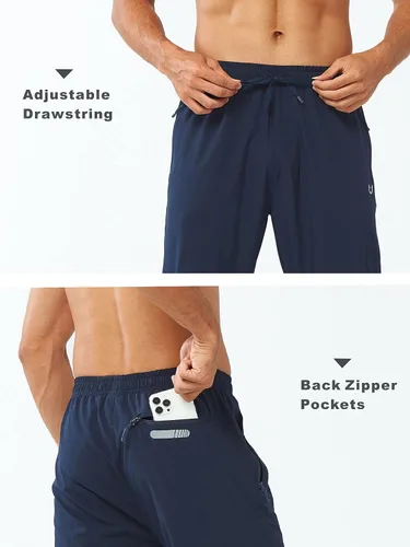 Miniatura 6 de NORTHYARD Pantalones deportivos para correr para hombre, ligeros, pantalones de senderismo para entrenamiento, gimnasio, correr, pantalones