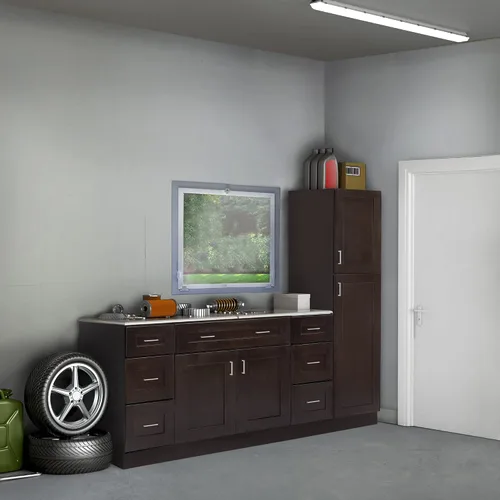 Miniatura 8 de Design House Brookings - Gabinete de pared para cocina Shaker, no ensamblado, W1524, 15" de ancho x 12" de profundidad x 24" de altura, pintado