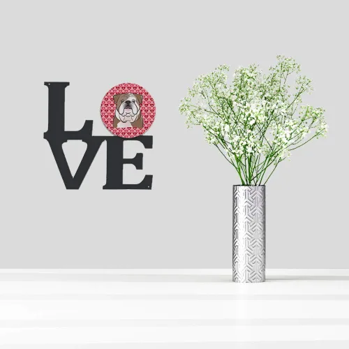 Miniatura 2 de Caroline's Treasures BB5289WALV - Cuadro de pared (metal, 4.7 x 4.7 in), diseño de bulldog inglés, multicolor