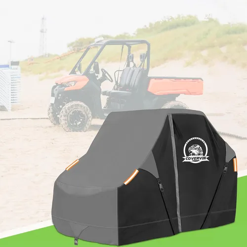 Miniatura 8 de COVERVIN Cubierta UTV impermeable para exteriores, protección para todo tipo de clima, para Polaris RZR, Yamaha Can-Am Defender Kawasaki Ranger