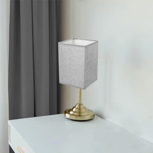 Miniatura 7 de Didiseaon 2 piezas de cubierta de lámpara de lino moderna, pantalla gris desmontable para mesita de noche de pared y lámparas de pie, fácil