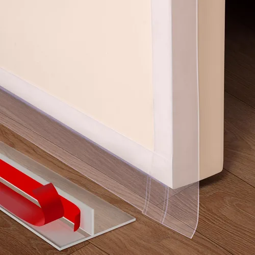 Miniatura 13 de Benory Cinta de sellado de silicona en forma de T de 20 pies, cinta de sellado para puertas y ventanas, bloquea corrientes de aire frío y reduce
