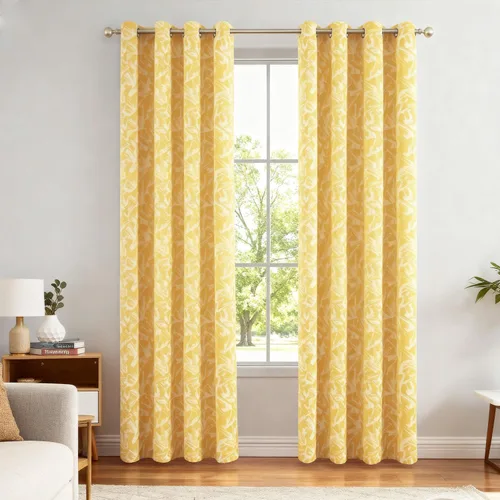 Miniatura 14 de VOGOL - Cortinas Boho, cortinas de ventana con aislamiento térmico y ojales para dormitorio y sala de estar, juego de 2 paneles, 52 x 63 pulgadas