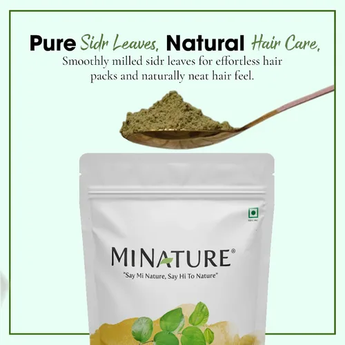 Miniatura 2 de mi nature Sidr Powder, 8.01 oz (8oz, 0.5 lb) Acondicionador y limpiador natural para el cabello con mucílagos y saponinas para todo tipo de cabello