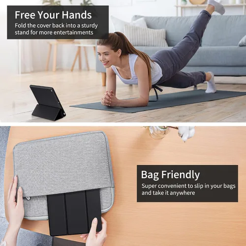 Miniatura 9 de ProtUTab Funda Compatible con iPad de 9ª Generación, Funda Slim Trifold con Soporte Auto Wake&Sleep para iPad de 8ª Generación (2020) y 7ª