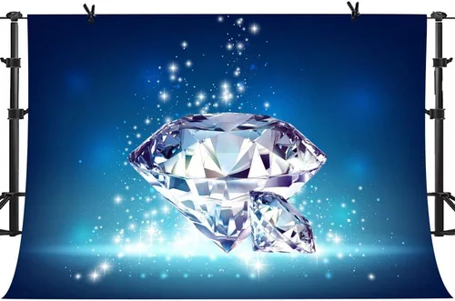 Miniatura 14 de Telón de fondo de diamantes brillantes para decoración de boda, gemas de diamantes de cristal grandes (sin brillantina), telón de fondo de fotos