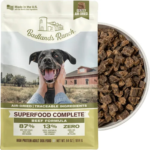 Miniatura 15 de BADLANDS RANCH by Katherine Heigl- Superalimento completo para perros adultos, secado al aire, alto en proteínas, sin relleno, nutrición