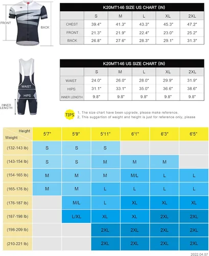 Miniatura 6 de Santic Men's Cycling Jersey Set Bib Shorts 4D Padded Short Sleeve Outfits Set Quick-dry