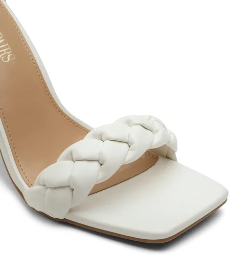 Miniatura 4 de DREAM PAIRS Tacones de mujer para mujer, trenzados, puntera abierta, correa de tobillo, tacón alto, sandalias de tacón grueso, para fiesta, boda