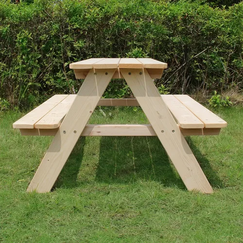 Miniatura 7 de banco de madera para picnic para niños