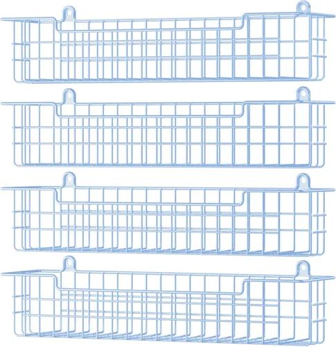 Miniatura 12 de Estante para especias, paquete de 4 organizadores de condimentos, soporte de pared para organización de almacenamiento de cocina, estante